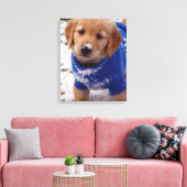 Golden Retriever Puppy Leinwanddruck (Insitu (Wohnzimmer))