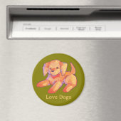 Golden retriever, puppy magnet (In Situ (Geschirrspüler))