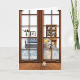 Golden Retriever Puppy Miss You Card Karte