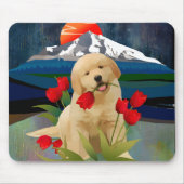GOLDEN RETRIEVER PUPPY Mousepad (Vorne)