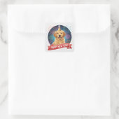 Golden Retriever Puppy New Year Sticker (Tasche)
