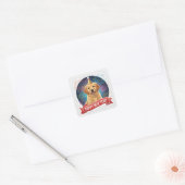 Golden Retriever Puppy New Year Sticker (Umschlag)