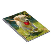 Golden Retriever Puppy Notebook Notizblock (Rechte Seite)