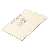 Golden Retriever Puppy Painting - Original Dog Art Notizblock (angewinkelt)