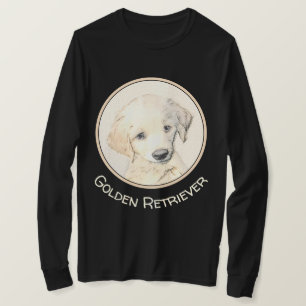 Golden Retriever Puppy Painting - Original Hundeku T-Shirt