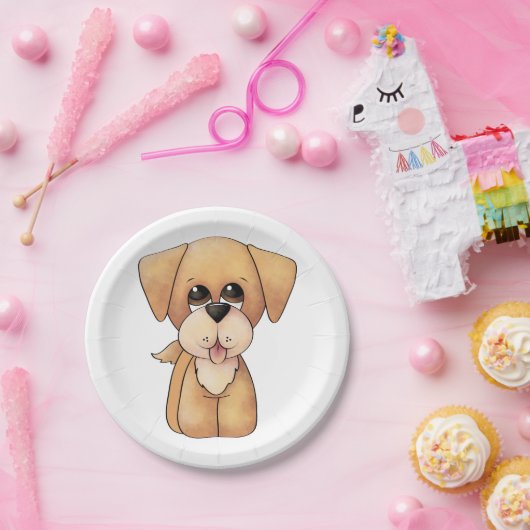 Golden Retriever Puppy Pappteller (Party)