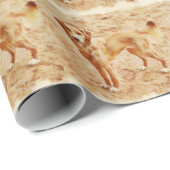 Golden Retriever Puppy Pattern Geschenkpapier (Rolleneckpunkt)