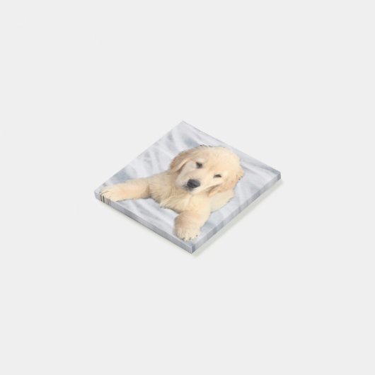 Golden Retriever Puppy Post - Anmerkungen Post-it Klebezettel (angewinkelt)