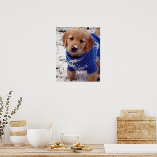 Golden Retriever Puppy Poster (Küche)