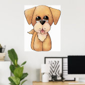 Golden Retriever Puppy Poster (Heimbüro)