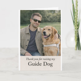 Golden Retriever Puppy Raiser Thank You Karte