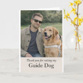 Golden Retriever Puppy Raiser Thank You Karte (Gelbe Blume)