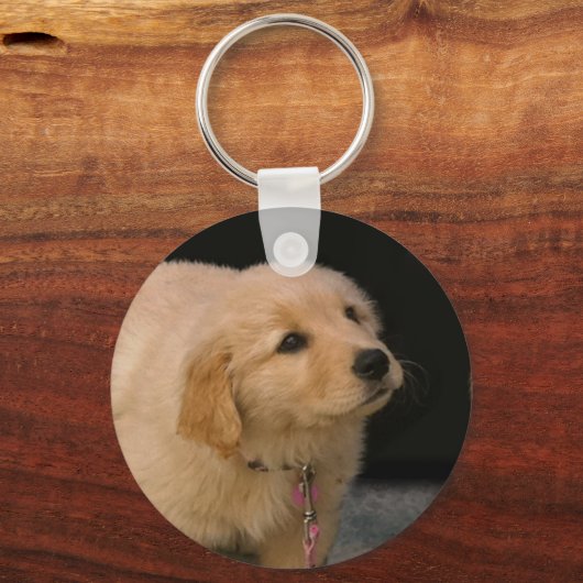 Golden Retriever Puppy Schlüsselanhänger (Vorderseite)