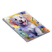 Golden Retriever Puppy Spiral Notebook Notizblock (Rechte Seite)