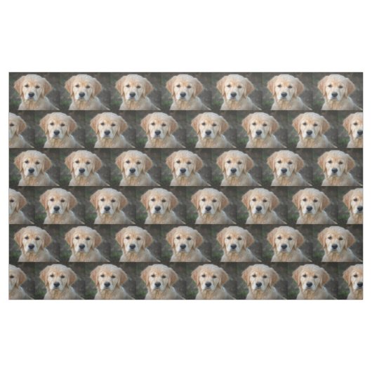 Golden Retriever Puppy Stoff (Fat Quarter (45,7 x 55,9 cm))