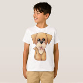 Golden Retriever Puppy T-Shirt (Vorne ganz)