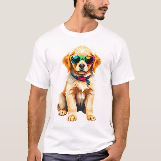 Golden Retriever Puppy T - Shirt (Vorderseite)