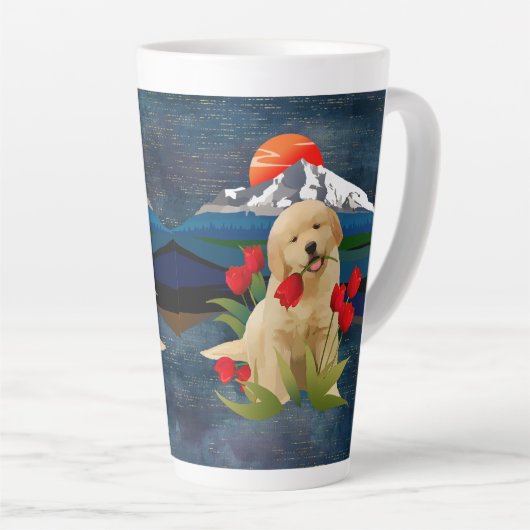 GOLDEN RETRIEVER PUPPY Tasse (Rechte Ecke)
