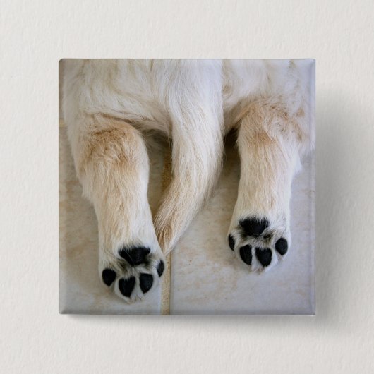 Golden Retriever Puppy Toes Button (Vorderseite)