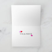 Golden Retriever Puppy Valentine Card Feiertagskarte (Innenseite)