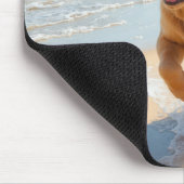 Golden Retriever Puppy Walking On the Beach Mousepad (Ecke)