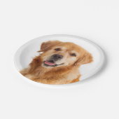 Golden Retriever Puppy Wedding Party Pappteller (Schrägansicht)