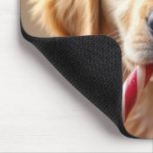 Golden Retriever Puppy With a Candy Cane Mousepad (Ecke)