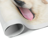 Golden Retriever Puppy Yawning mit Krone Geschenkpapier (Rolleneckpunkt)