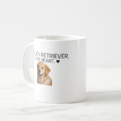 Golden Retriever Pure Heart ♥ Dog Lover Coffee Kaffeetasse (Vorderseite Links)
