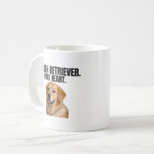Golden Retriever. Pure Heart. Dog Lover Coffee Kaffeetasse (Vorderseite Links)