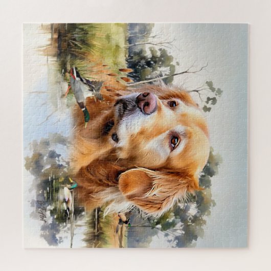 Golden Retriever Puzzle (Horizontal)