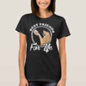 Golden Retriever Quot Best Friends for Life Quot T-Shirt (Vorderseite)