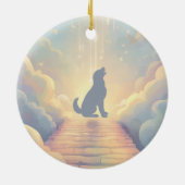 Golden Retriever Rainbow Bridge Memorial Ornament (Hinten)