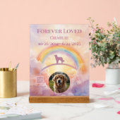 Golden Retriever Rainbow Bridge Memorial Sign Acrylschild (Hochzeit)