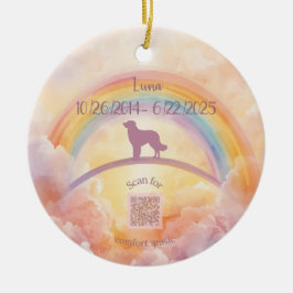 Golden Retriever Rainbow Bridge Ornament