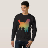 Golden Retriever Rainbow Geometric Sweatshirt (Vorne ganz)