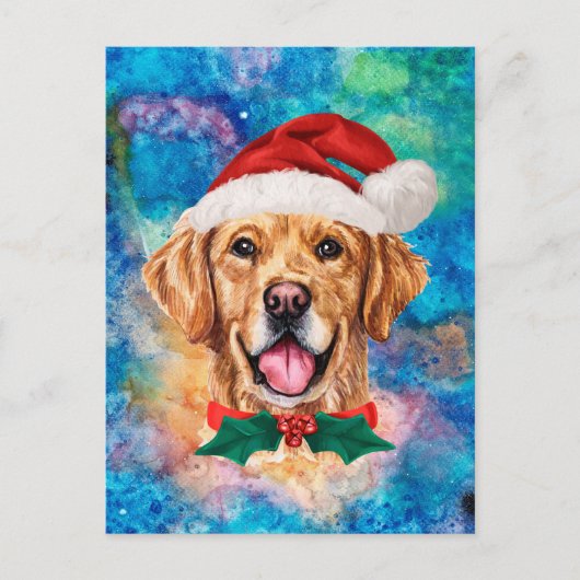 Golden Retriever Rasse Hund Weihnachten (Vorderseite)