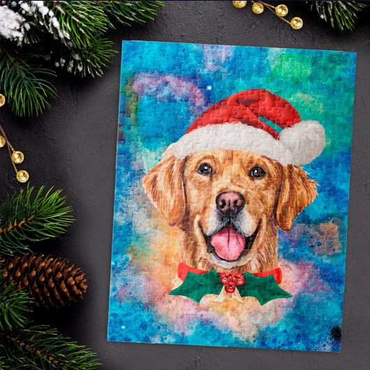 Golden Retriever Rasse Hund Weihnachten Puzzle