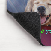 Golden retriever-Reise-Freundschaft Mousepad (Ecke)