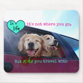 Golden retriever-Reise-Freundschaft Mousepad