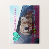 Golden retriever-Reise-Freundschaft Puzzle (Vertikal)