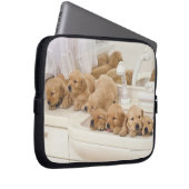 Golden Retriever, relativ modern und 2 Laptopschutzhülle (Vorne Rechts)