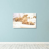 Golden Retriever, relativ modern und 3 Leinwanddruck (Insitu (Holzboden))