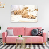 Golden Retriever, relativ modern und 3 Leinwanddruck (Insitu (Wohnzimmer))