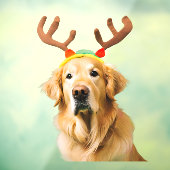Golden Retriever Rentier Fensteraufkleber (Blatt 3)