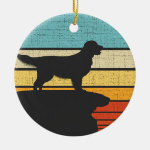 Golden Retriever Retro Vintag 60er 70er Dog Eigent Keramik Ornament
