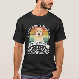 Golden Retriever Retro Vintag Hunde Liebhaber für T-Shirt