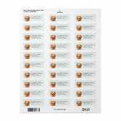 Golden Retriever Return Address Labels (Vorne)