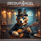 Golden Retriever Rockstar - Hor. - Entkoppelung - Seidenpapier