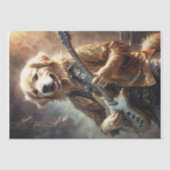 Golden Retriever Rockstar - Vert. - Entkoppelung - Seidenpapier (Vorderseite)